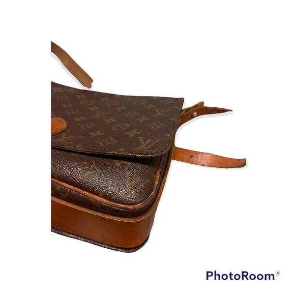 Authentic LOUIS VUITTON Cartouchiere MM Shoulder Bag Monogram Leather Brown - Picture 8 of 13